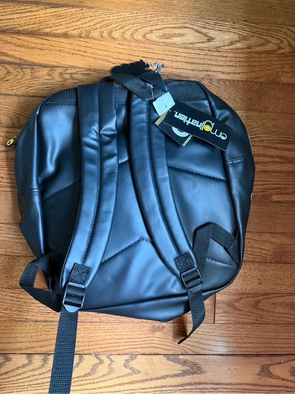Kids Black Patch Backpack - Good Vibes
